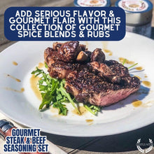 Load image into Gallery viewer, Gourmet BBQ Steak &amp; Beef Seasoning Gift Set - Six Pack Collections &amp; Gift Sets Gustus Vitae