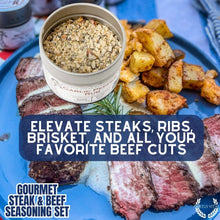 Load image into Gallery viewer, Gourmet BBQ Steak &amp; Beef Seasoning Gift Set - Six Pack Collections &amp; Gift Sets Gustus Vitae