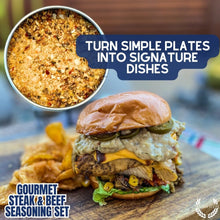 Load image into Gallery viewer, Gourmet BBQ Steak &amp; Beef Seasoning Gift Set - Six Pack Collections &amp; Gift Sets Gustus Vitae