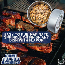 Load image into Gallery viewer, Gourmet BBQ Steak &amp; Beef Seasoning Gift Set - Six Pack Collections &amp; Gift Sets Gustus Vitae