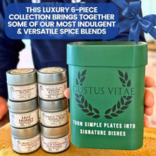 Load image into Gallery viewer, Gourmet Culinary Favorites | Gift Packaged Seasoning Collection | Set of 6 | Go To Gift For All Occasions Collections &amp; Gift Sets Gustus Vitae