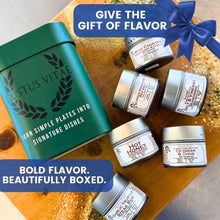Load image into Gallery viewer, Gourmet Culinary Favorites | Gift Packaged Seasoning Collection | Set of 6 | Go To Gift For All Occasions Collections &amp; Gift Sets Gustus Vitae
