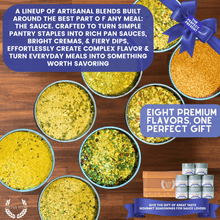 Load image into Gallery viewer, Gourmet Seasonings for Sauce Lovers | 8 Pack | Spice Blends Gift Set Collections &amp; Gift Sets Gustus Vitae