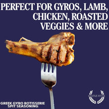 Load image into Gallery viewer, Greek Gyro Rotisserie Spit Seasoning | Bougie BBQ Rub Gustus Vitae