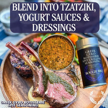 Load image into Gallery viewer, Greek Gyro Rotisserie Spit Seasoning | Bougie BBQ Rub Gustus Vitae