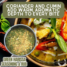 Load image into Gallery viewer, Green Harissa Seasoning &amp; Rub Gourmet Seasonings Gustus Vitae