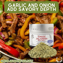 Load image into Gallery viewer, Green Jalapeño Sea Salt Gourmet Salts Gustus Vitae