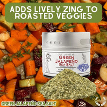 Load image into Gallery viewer, Green Jalapeño Sea Salt Gourmet Salts Gustus Vitae