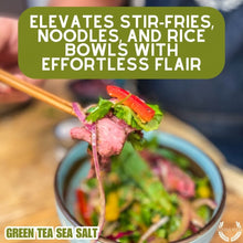 Load image into Gallery viewer, Green Tea Sea Salt Gourmet Salts Gustus Vitae