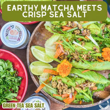 Load image into Gallery viewer, Green Tea Sea Salt Gourmet Salts Gustus Vitae