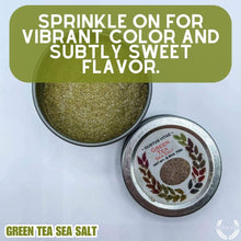 Load image into Gallery viewer, Green Tea Sea Salt Gourmet Salts Gustus Vitae
