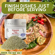 Load image into Gallery viewer, Green Tea Sea Salt Gourmet Salts Gustus Vitae