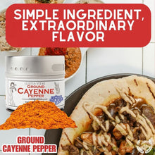 Load image into Gallery viewer, Ground Cayenne Pepper Gourmet Seasonings Gustus Vitae