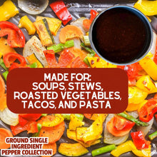 Load image into Gallery viewer, Ground Single Ingredient Pepper Collection Collections &amp; Gift Sets Gustus Vitae
