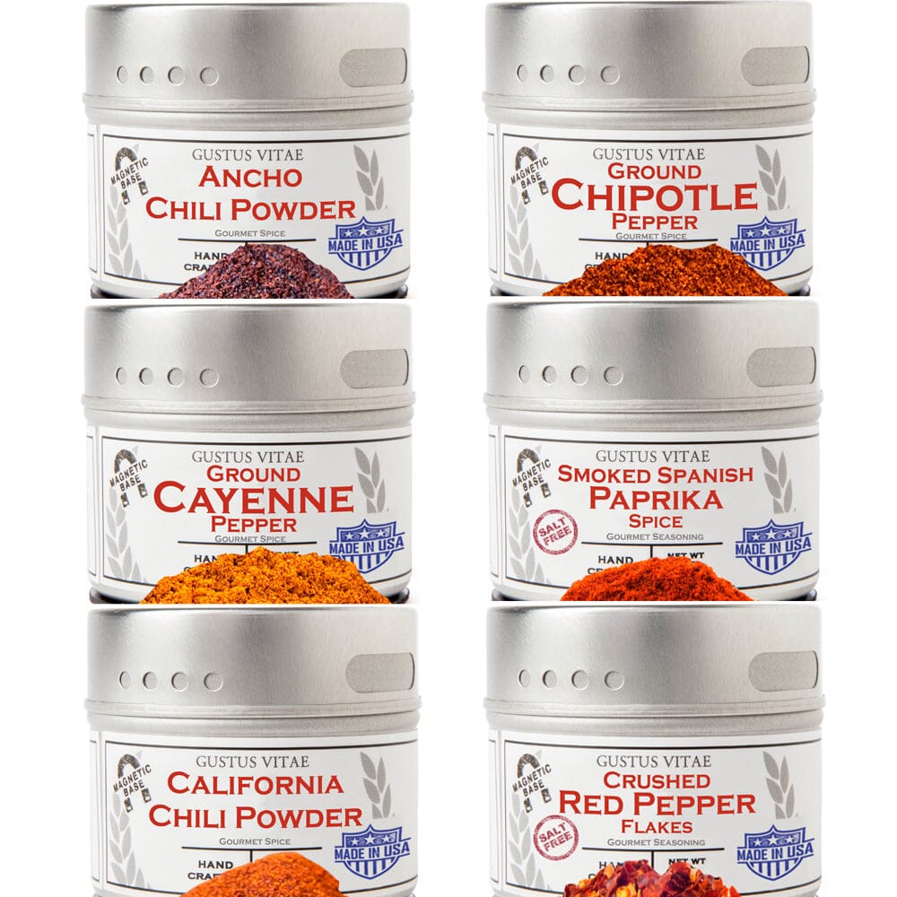 Ground Single Ingredient Pepper Collection Collections & Gift Sets Gustus Vitae