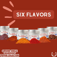 Load image into Gallery viewer, Ground Single Ingredient Pepper Collection Collections &amp; Gift Sets Gustus Vitae