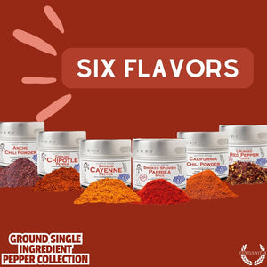 Ground Single Ingredient Pepper Collection Collections & Gift Sets Gustus Vitae