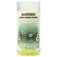 Load image into Gallery viewer, Honey Kissed Matcha Ginger Sugar | Sweet Delights Gourmet Sugar, Matcha &amp; Spice Gustus Vitae