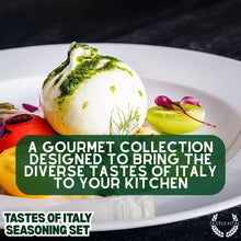 Load image into Gallery viewer, Italian Seasoning Gift Set - Tastes of Italy - Artisanal Spice Blends Six Pack Collections &amp; Gift Sets Gustus Vitae