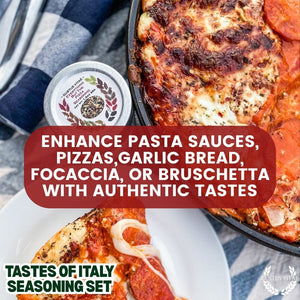 Italian Seasoning Gift Set - Tastes of Italy - Artisanal Spice Blends Six Pack Collections & Gift Sets Gustus Vitae