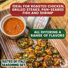 Load image into Gallery viewer, Italian Seasoning Gift Set - Tastes of Italy - Artisanal Spice Blends Six Pack Collections &amp; Gift Sets Gustus Vitae