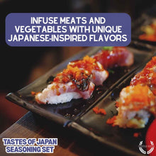 Load image into Gallery viewer, Japanese Seasoning Gift Set - Tastes of Japan - Artisanal Spice Blends Six Pack Collections &amp; Gift Sets Gustus Vitae