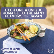 Load image into Gallery viewer, Japanese Seasoning Gift Set - Tastes of Japan - Artisanal Spice Blends Six Pack Collections &amp; Gift Sets Gustus Vitae