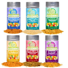 Load image into Gallery viewer, Kid's Menu Deluxe Seasoning Collection | Set of 6 XL Seasonings Collections &amp; Gift Sets Gustus Vitae