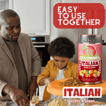 Load image into Gallery viewer, Kid’s Menu: Italian: Pasta &amp; Pizza Seasoning Gourmet Seasonings Gustus Vitae