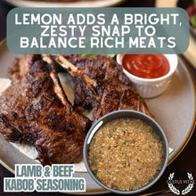 Load image into Gallery viewer, Lamb &amp; Beef Kabob Seasoning Gourmet Seasonings Gustus Vitae
