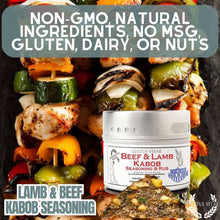 Load image into Gallery viewer, Lamb &amp; Beef Kabob Seasoning Gourmet Seasonings Gustus Vitae