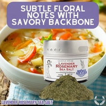 Load image into Gallery viewer, Lavender Rosemary Sea Salt Gourmet Salts Gustus Vitae
