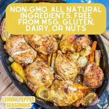 Load image into Gallery viewer, Lemon Pepper Seasoning Gourmet Seasonings Gustus Vitae