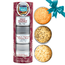 Load image into Gallery viewer, Luxury BBQ House Reserve Seasonings | Gift Pack Set of 3 Collections &amp; Gift Sets Gustus Vitae