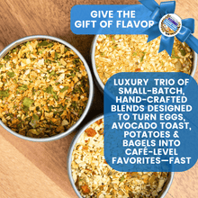 Load image into Gallery viewer, Made for Breakfast: The Morning Table Seasonings | Gift Pack Set of 3 Collections &amp; Gift Sets Gustus Vitae