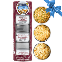 Load image into Gallery viewer, Made for Breakfast: The Morning Table Seasonings | Gift Pack Set of 3 Collections &amp; Gift Sets Gustus Vitae