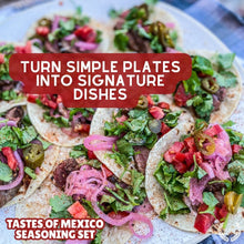 Load image into Gallery viewer, Mexican Seasoning Gift Set - Tastes of Mexico - Artisanal Spice Blends Six Pack Collections &amp; Gift Sets Gustus Vitae
