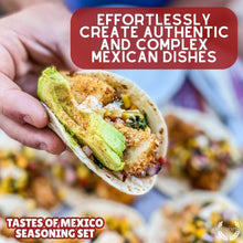 Load image into Gallery viewer, Mexican Seasoning Gift Set - Tastes of Mexico - Artisanal Spice Blends Six Pack Collections &amp; Gift Sets Gustus Vitae