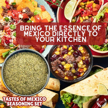 Load image into Gallery viewer, Mexican Seasoning Gift Set - Tastes of Mexico - Artisanal Spice Blends Six Pack Collections &amp; Gift Sets Gustus Vitae