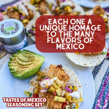 Load image into Gallery viewer, Mexican Seasoning Gift Set - Tastes of Mexico - Artisanal Spice Blends Six Pack Collections &amp; Gift Sets Gustus Vitae