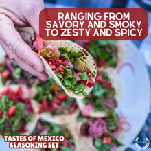 Load image into Gallery viewer, Mexican Seasoning Gift Set - Tastes of Mexico - Artisanal Spice Blends Six Pack Collections &amp; Gift Sets Gustus Vitae