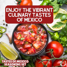 Load image into Gallery viewer, Mexican Seasoning Gift Set - Tastes of Mexico - Artisanal Spice Blends Six Pack Collections &amp; Gift Sets Gustus Vitae