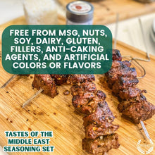 Load image into Gallery viewer, Middle Eastern Seasoning Gift Set - Tastes of The Middle East - Artisanal Spice Blends Six Pack Collections &amp; Gift Sets Gustus Vitae