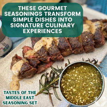 Load image into Gallery viewer, Middle Eastern Seasoning Gift Set - Tastes of The Middle East - Artisanal Spice Blends Six Pack Collections &amp; Gift Sets Gustus Vitae