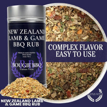 Load image into Gallery viewer, New Zealand Lamb &amp; Game BBQ Rub Bougie BBQ Gustus Vitae