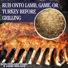 Load image into Gallery viewer, New Zealand Lamb &amp; Game BBQ Rub Bougie BBQ Gustus Vitae