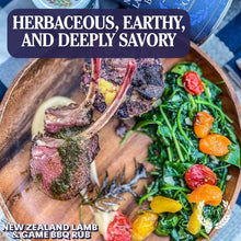 Load image into Gallery viewer, New Zealand Lamb &amp; Game BBQ Rub Bougie BBQ Gustus Vitae