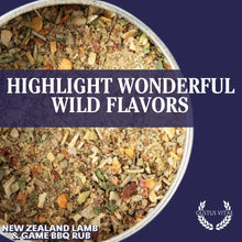 Load image into Gallery viewer, New Zealand Lamb &amp; Game BBQ Rub Bougie BBQ Gustus Vitae