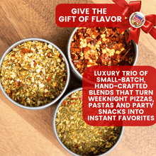 Load image into Gallery viewer, Pizza Night House Favorite Seasonings | Gift Pack Set of 3 Collections &amp; Gift Sets Gustus Vitae