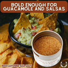 Load image into Gallery viewer, Red Cayenne Sea Salt Gourmet Salts Gustus Vitae